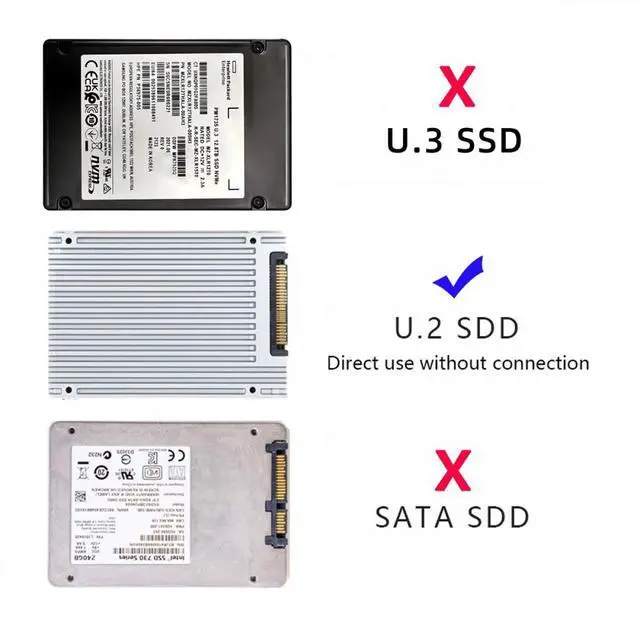 Alt view image 4 of 7 - CY PCI-E 4.0 x4 Lane PCI Express Host to U.2 U2 Kit SFF-8639 SSD Adapter Compatible with Motherboard NVMe PCIe SSD 750