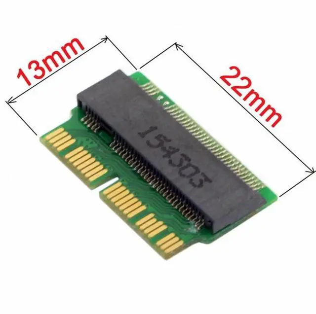 Alt view image 3 of 7 - CY 12+16pin 2014 2015 Macbook to M.2 NGFF M-Key AHCI SSD Convert Card for A1493 A1502 A1465 A1466