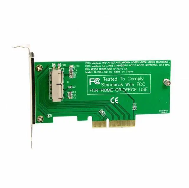 Alt view image 7 of 7 - CY PCI Express PCI-E to 2013 2014 2015 Apple Macbook Pro Air SSD Convert Card for A1493 A1502 A1465 A1466