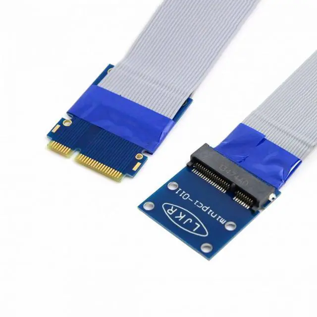 Alt view image 5 of 7 - CY Flexible Mini PCI Express PCI-e Mini Card Extender 52pin Male to Female Extension FFC Cable
