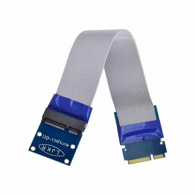 Alt view image 6 of 7 - CY Flexible Mini PCI Express PCI-e Mini Card Extender 52pin Male to Female Extension FFC Cable