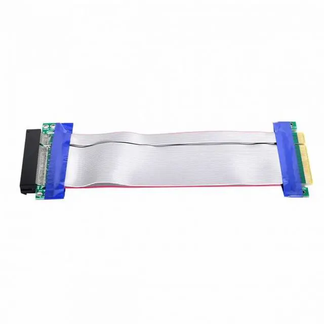 Alt view image 3 of 7 - CY PCI-E Express 8X to 8x Male to Female Slot Riser Extender Card Ribbon Flexible Cable 20cm