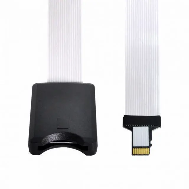 Alt view image 4 of 7 - CY Micro-SD TF Memory Card Kit Male to SD Female Extension Soft Flat FPC Cable Extender 25cm