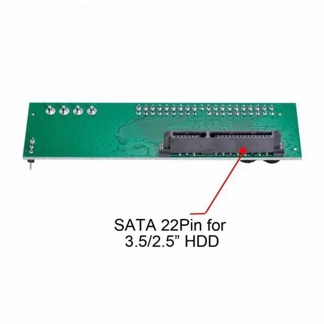 Alt view image 7 of 7 - CY SATA Disk to IDE/PATA 40Pin Motherboard Converter Adapter PCBA for Desktop 2.5 3.5" Hard Disk Drive