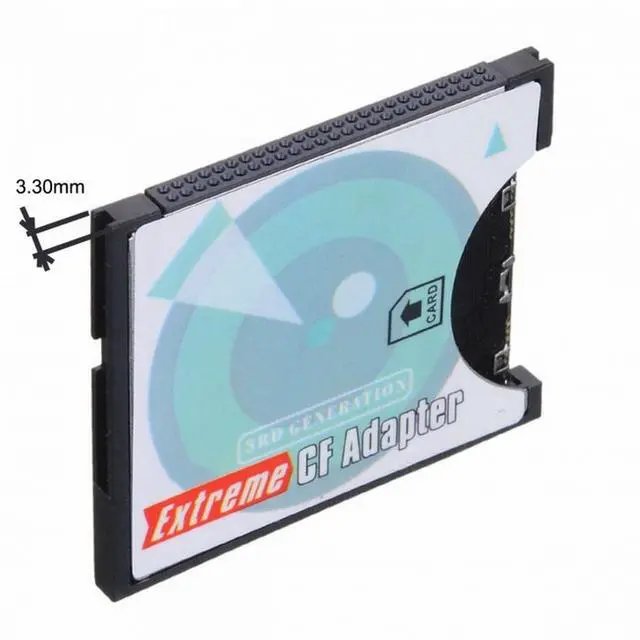 Alt view image 7 of 7 - CY Camera SD SDHC SDXC to High-Speed Extreme Compact Flash CF Type I Memory Card Adapter