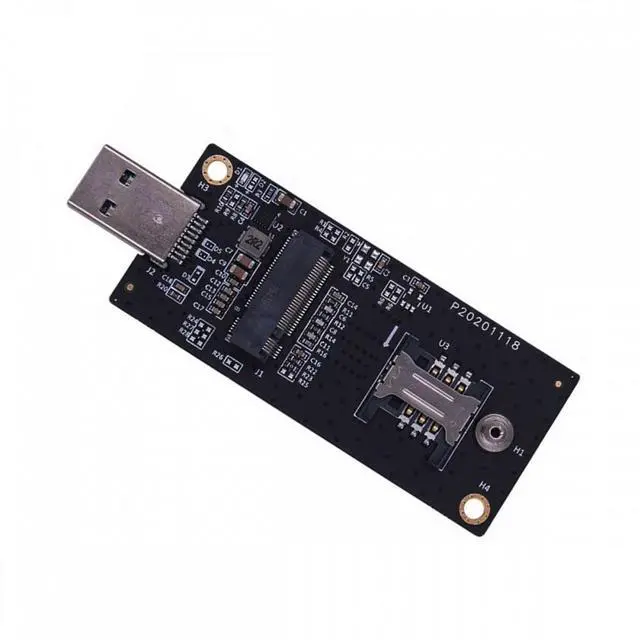 Main image of CY NGFF M.2 Key-B WWAN to USB 3.0 Adapter Riser Card w SIM Slot For 3G/4G/5G LTE Wireless Module Modem Card