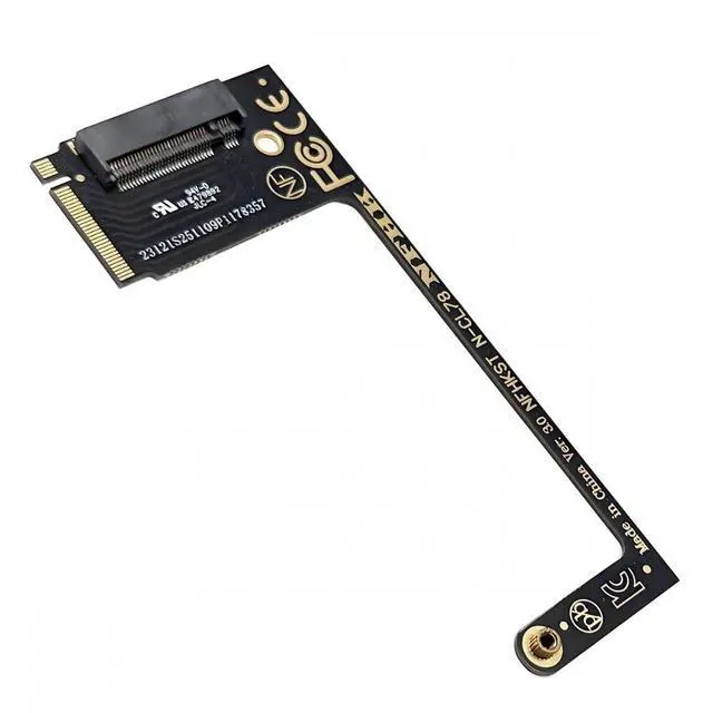 Main image of CY 2230 NVME M-Key 22x30mm to 22x80mm Angled Extension 2280 SSD Upgrade Adapter Compatible with CLAW8 AI+ CLAW7 Gaming Computer
