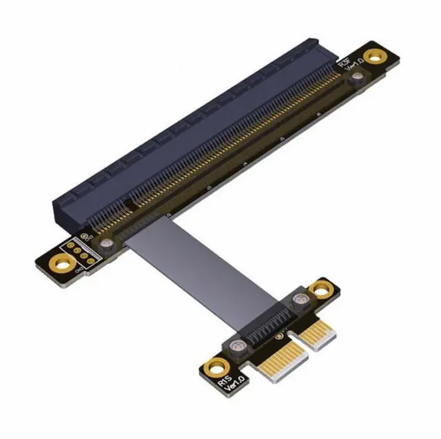 Main image of CY PCI-E Gen3.0 1x To 16x Riser Cable 30cm PCI-Express PCI-E X16 Extender Right Angled Elbow Design
