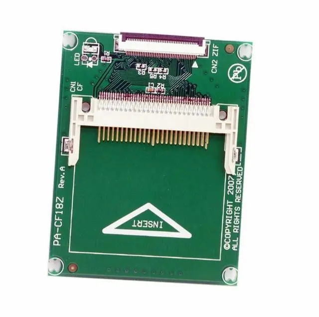 Main image of CY 1.8" Compact Flash CF Memory Card to CE Ipod ZIF SSD HDD Adapter with 2 Cables