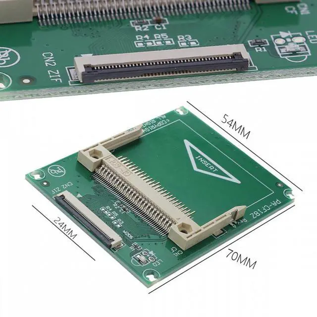 Alt view image 3 of 7 - CY 1.8" Compact Flash CF Memory Card to CE Ipod ZIF SSD HDD Adapter with 2 Cables