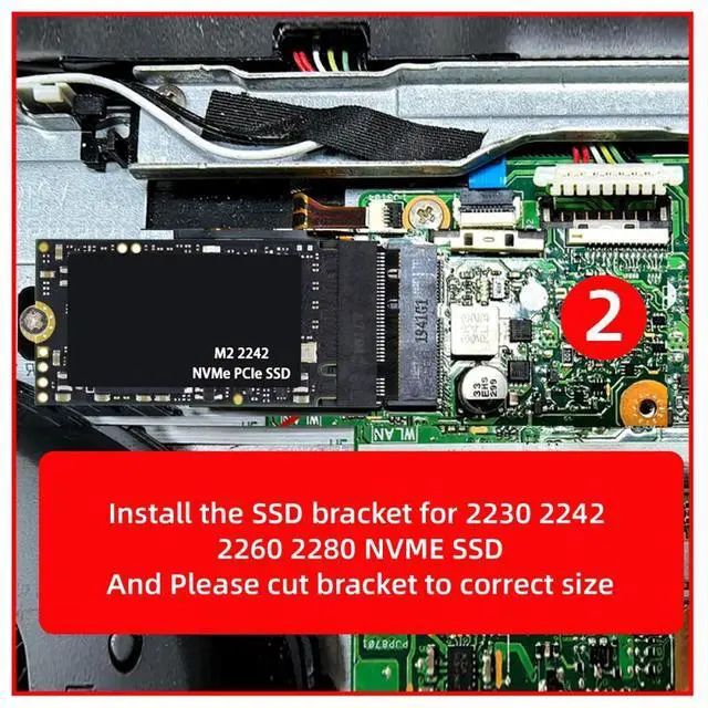 Alt view image 7 of 7 - CY 2230 NGFF A+E-Key Male to NVME M-key Female Extension Adapter for Laptop Mainboard SSD 2230 2242