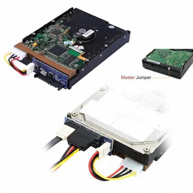 Alt view image 6 of 7 - CY IDE/PATA 40Pin Disk to SATA Female Converter Adapter PCBA for Desktop 3.5" Hard Disk Drive