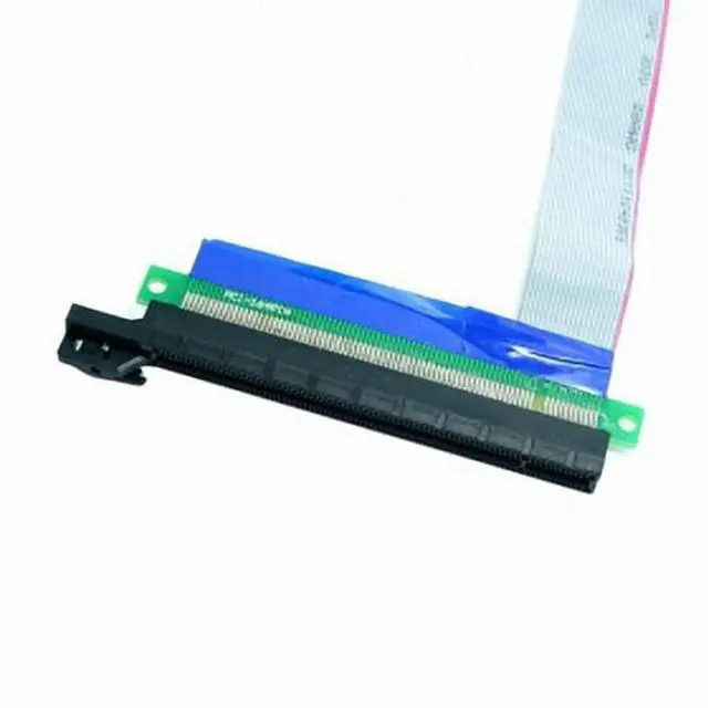 Alt view image 3 of 7 - CY PCI-E Express 1x to 16x Extension Flex Cable Extender Converter Riser Card Adapter 20cm