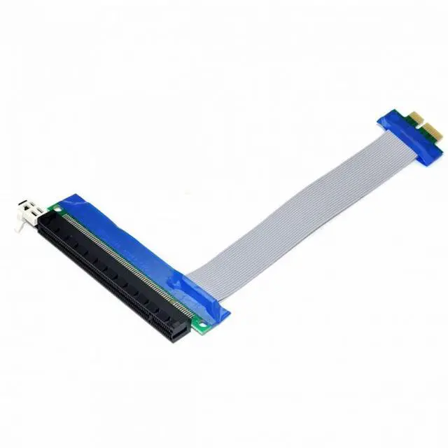 Alt view image 5 of 7 - CY PCI-E Express 1x to 16x Extension Flex Cable Extender Converter Riser Card Adapter 20cm