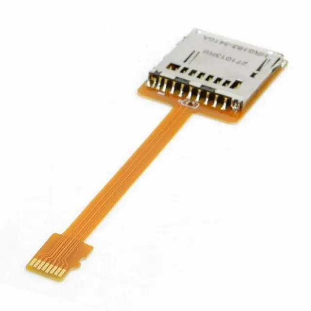 Alt view image 2 of 7 - CY Micro SD TF Memory Card Kit Male to SD Female Extension Soft Flat FPC Cable Extender 10cm
