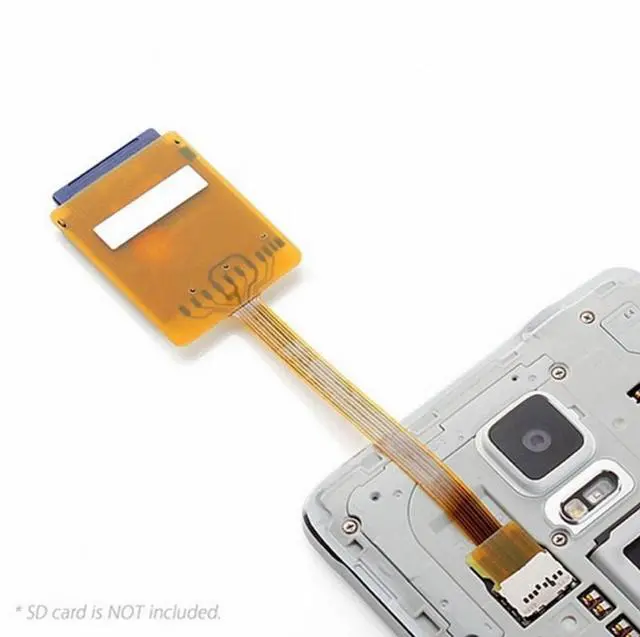 Alt view image 4 of 7 - CY Micro SD TF Memory Card Kit Male to SD Female Extension Soft Flat FPC Cable Extender 10cm