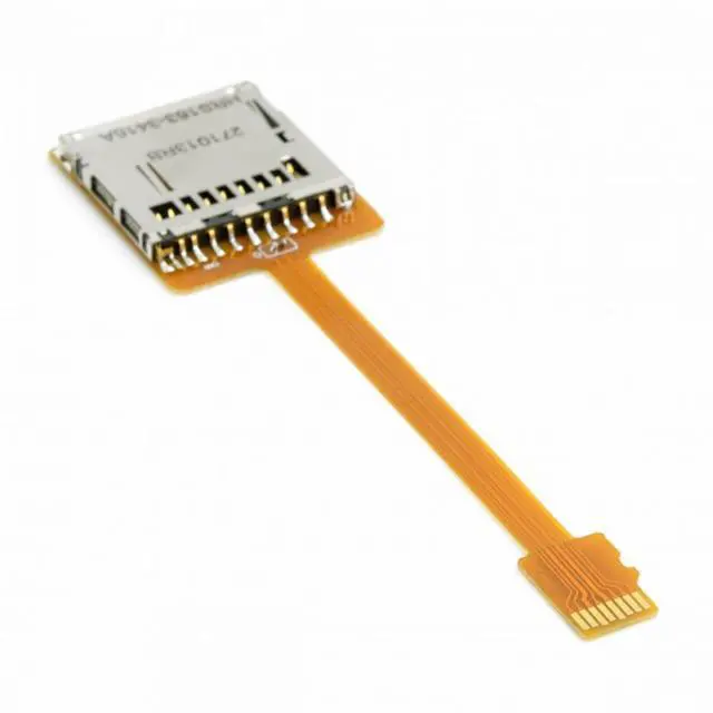 Alt view image 6 of 7 - CY Micro SD TF Memory Card Kit Male to SD Female Extension Soft Flat FPC Cable Extender 10cm