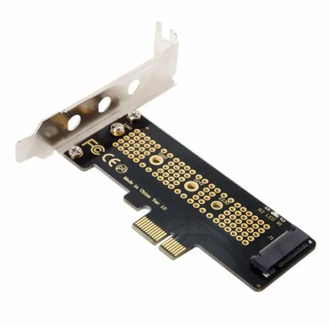 Alt view image 4 of 7 - CY Low Profile PCI-E 3.0 x1 Lane to M.2 NGFF M-Key SSD Nvme AHCI PCI Express Adapter Card
