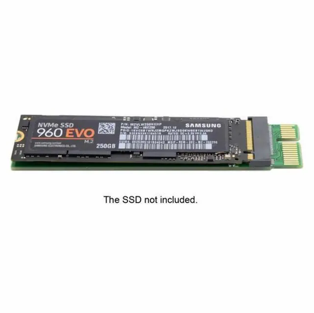 Alt view image 3 of 7 - CY NGFF M-key NVME AHCI SSD to PCI-E 3.0 1x x1 Vertical Adapter for XP941 SM951 PM951 960 EVO SSD