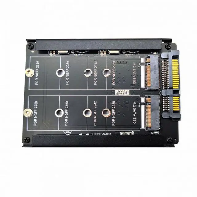 Alt view image 3 of 7 - CY Dual NGFF B+M Key M.2 SSD Card JBOD Raid0 Span Bridge to 2.5inch SATA Combo HDD Disk Drive Enclosure