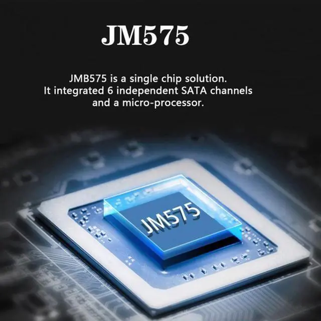 Alt view image 3 of 7 - CY NGFF Key B+M to SATA 3.0 6Gbps 5 Ports Adapter Converter PM Multi Port Select JMB575 2280