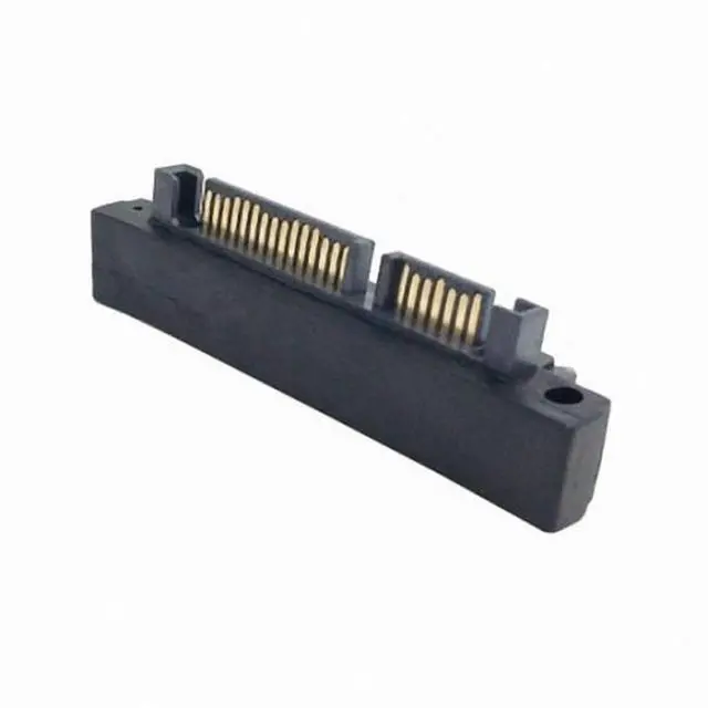 Alt view image 2 of 7 - CY 90 Degree Down Angled SATA 22Pin 7+15 Male to SATA 22P Female Extension Convertor Adapter