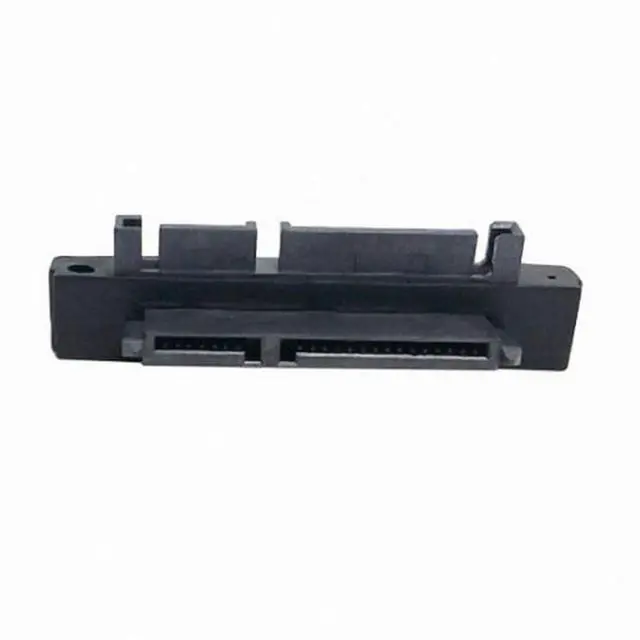 Alt view image 3 of 7 - CY 90 Degree Down Angled SATA 22Pin 7+15 Male to SATA 22P Female Extension Convertor Adapter
