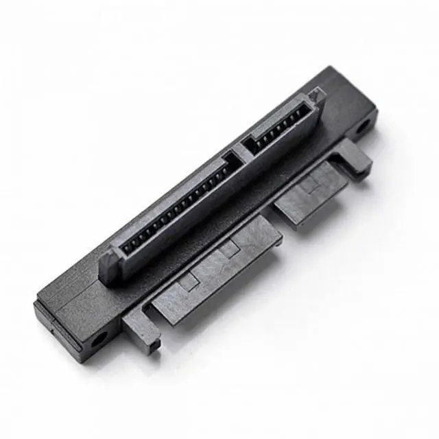 Alt view image 4 of 7 - CY 90 Degree Down Angled SATA 22Pin 7+15 Male to SATA 22P Female Extension Convertor Adapter