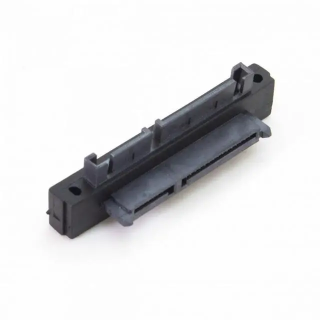 Alt view image 7 of 7 - CY 90 Degree Down Angled SATA 22Pin 7+15 Male to SATA 22P Female Extension Convertor Adapter