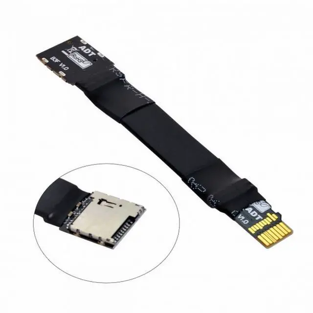 Alt view image 6 of 6 - CY TF Micro SD Male Extender to TF Card Female Extension Cable Adapter Flexible SD/SDHC/SDXC UHS-III UHS-3