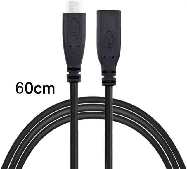 Main image of CY USB-C USB 3.1 Type C Male to Female Extension Data Cable for Macbook Tablet Mobile Phone 60cm UC-218-BK-0.6M