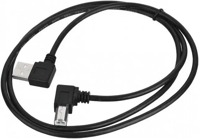 Main image of CY Left Angled USB 2.0 A Male to B Male Angled 90 Degree Printer Cable 50cm U2-032-LE