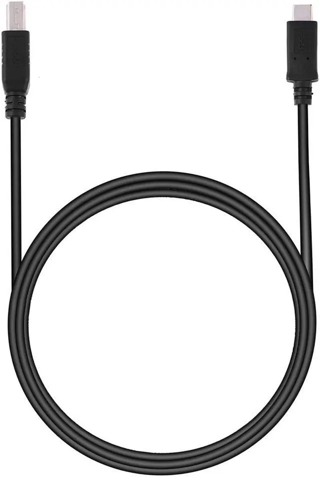 Main image of CY USB-C USB 3.1 Type C Male Connector to USB Standard B Male Data Cable for Apple Macbook & Laptop Black UC-225-BK