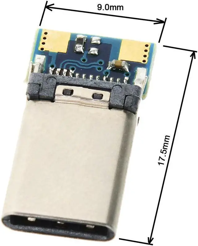 Alt view image 5 of 6 - CY DIY 24pin USB 3.1 Type C Male & Female Plug & Socket Connector SMT type with PC Board 1 set UC-206/UC-207