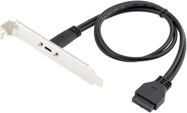 Alt view image 5 of 5 - CY Single Port USB 3.1 Type C USB-C Female to USB 3.0 Motherboard 19pin Header Cable 40cm UC-365-0.4M