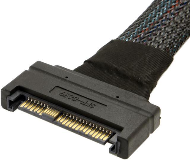 Alt view image 6 of 6 - CY U.2 U2 SFF-8639 NVME PCIe SSD Cable Male to Female Extension 50cm 68pin SF-105-0.5M