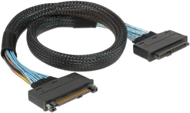 Main image of CY U.2 U2 SFF-8639 NVME PCIe SSD Cable Male to Female Extension 50cm 68pin SF-105-0.5M