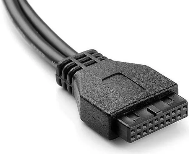 Alt view image 2 of 5 - CY Single Port USB 3.1 Type C USB-C Female to USB 3.0 Motherboard 19pin Header Cable 40cm UC-365-0.4M