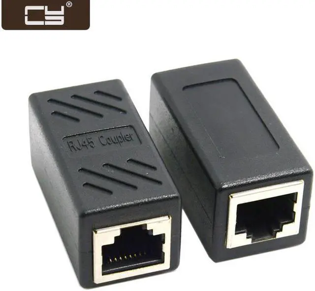 Main image of CY CAT6 RJ45 Female to Female Lan Connector Ethernet Network Cable Extension Adapter With Shield CA-028