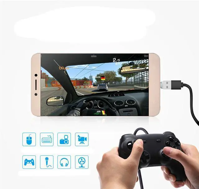 Alt view image 5 of 7 - CY 5pcs Ultra Mini Type-C USB-C to USB 2.0 OTG Adapter for Cell Phone Tablet & USB Cable & Flash Disk UC-053-5PCS