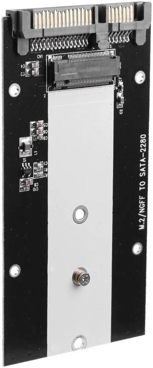 Alt view image 4 of 6 - M.2 NGFF to 2.5 inch SATA 3.0 SSD Adapter Aluminium Enclosure Case for 2242/2260/2280 Solid State Hard Disk Box