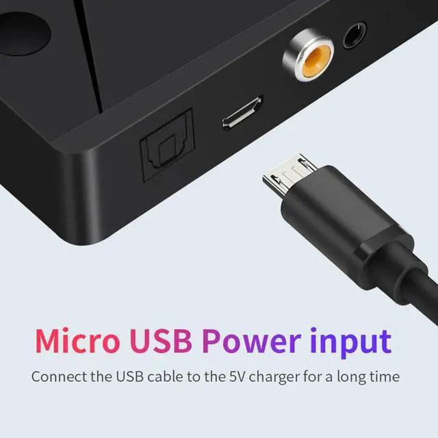 Alt view image 4 of 5 - 3.5mm Aux Bluetooth 5.0 Receiver Wireless Music Transmitter Coaxial Optical Fiber Digital to Analog Audio Adapter For TV PC