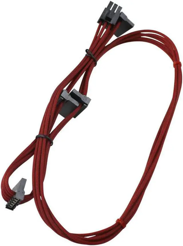 Alt view image 5 of 7 - Red GS/PS (550/650 Watt) Power Supply Cable Set Individually Sleeved(100-CR-0650-B9)