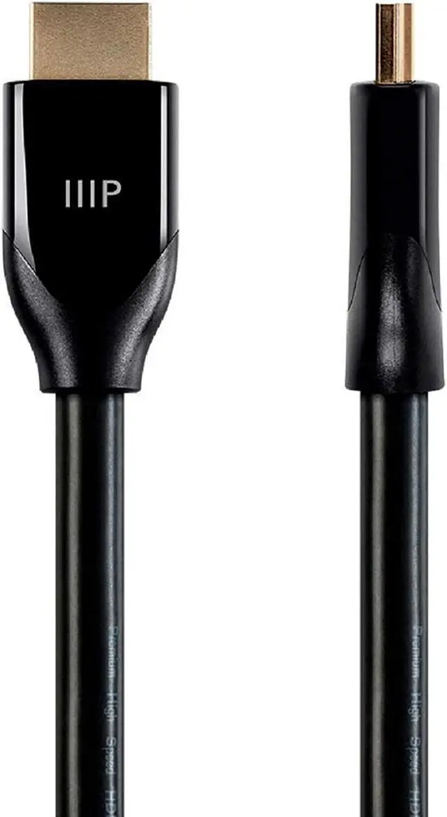 Alt view image 9 of 17 - Monoprice HDMI Cable - 25 Feet - Black | Certified Premium, High Speed, 4K@60Hz, HDR, 18Gbps, 24AWG, YUV 4:4:4, Compatible with UHD TV and More