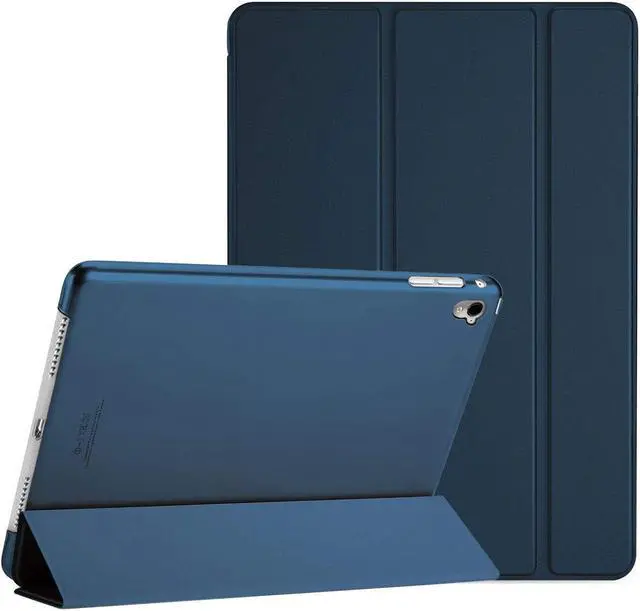Main image of Ipad Pro 9.7 Case 2016 (Old Model), Ultra Slim Lightweight Stand Smart Case Shell With Translucent Frosted Back Cover For Apple Ipad Pro 9.7 Inch (A1673 A1674 A1675) -Navy