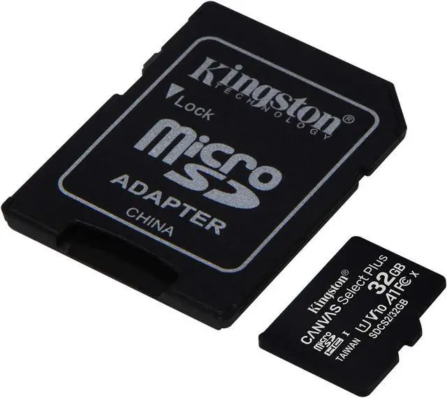 Alt view image 2 of 12 - Kingston Technology Canvas Select 32GB Class 10 UHS-I microSDHC Memory Card with SD Adapter