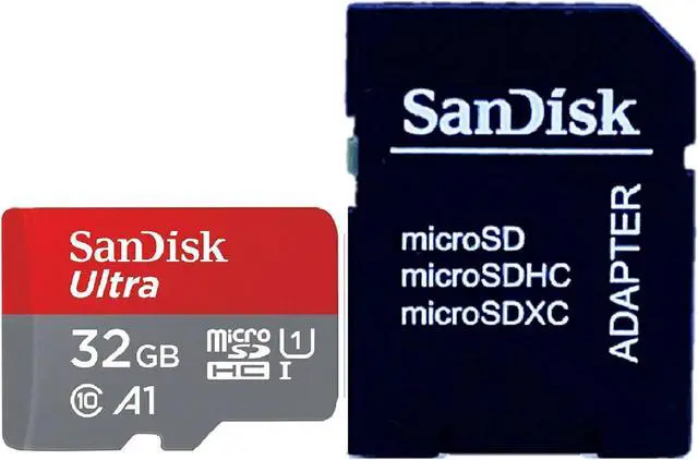 Alt view image 4 of 8 - SanDisk SDSQUA4-032G-GN6MN CVL 32GB 8pin microSDHC r120MB/s C10 U1 A1 UHS-I SanDisk Ultra microSDHC Memory Card w/out Adapter