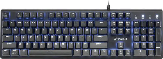 Alt view image 2 of 6 - i-rocks K75M Illuminated Mechanical Keyboard, 104 Keys, with Cherry MX Switches, PBT Keycaps, Backlit LED Light and Shortcut Keys - Programmable Light & Macro Recorder (Cherry MX Red Switch, Black)