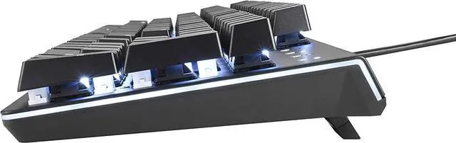 Alt view image 2 of 6 - i-rocks K75M Illuminated Mechanical Keyboard, 104 Keys, with Cherry MX Switches, PBT Keycaps, Backlit LED Light and Shortcut Keys - Programmable Light & Macro Recorder (Cherry MX Brown Switch, Black)