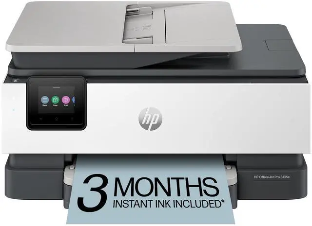 Main image of OfficeJet Pro 8135e Wireless All-in-One Color Inkjet Printer, Print, scan, Copy, fax, ADF, Duplex Printing Best-for-Home Office, 3 Month Instant Ink Trial Included, AI-Enabled (40Q35A)